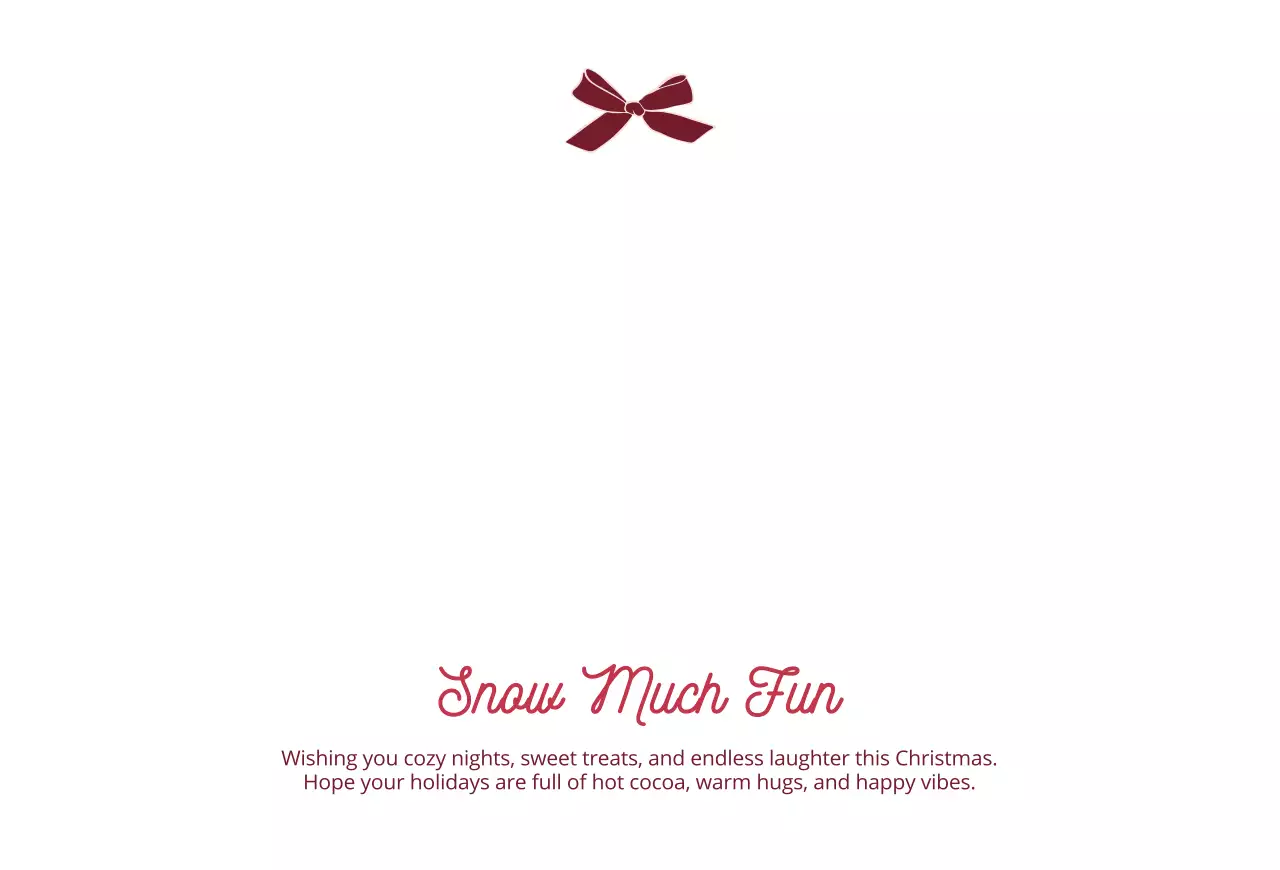 핑크 아기자기한 크리스마스 엽서