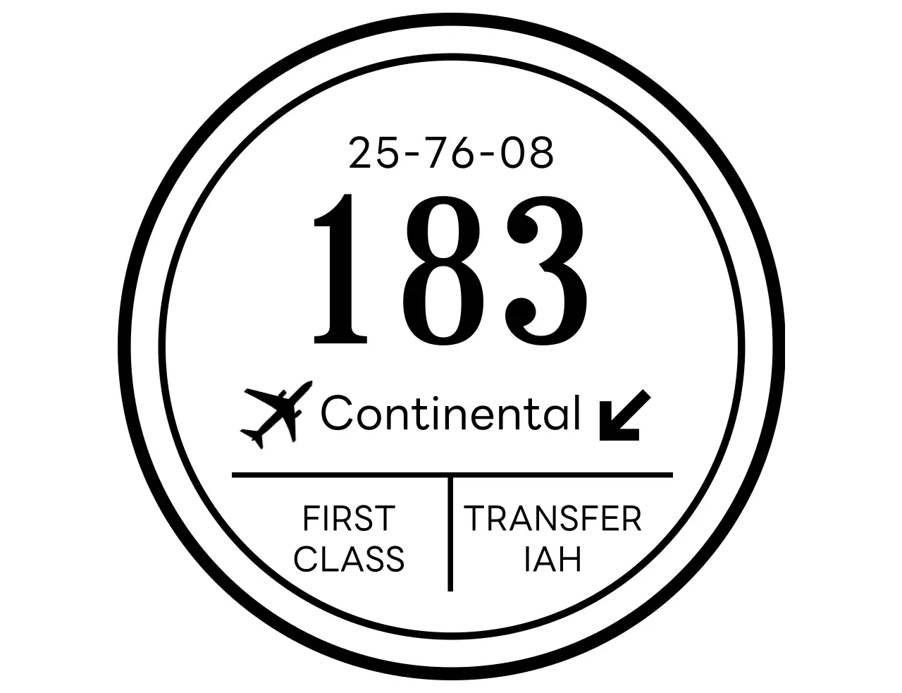 비행기 일러스트가 있는 클래식한 느낌의 여행사