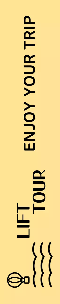 열기구와 구름 일러스트가 있는 귀여운 컨셉의 여행사