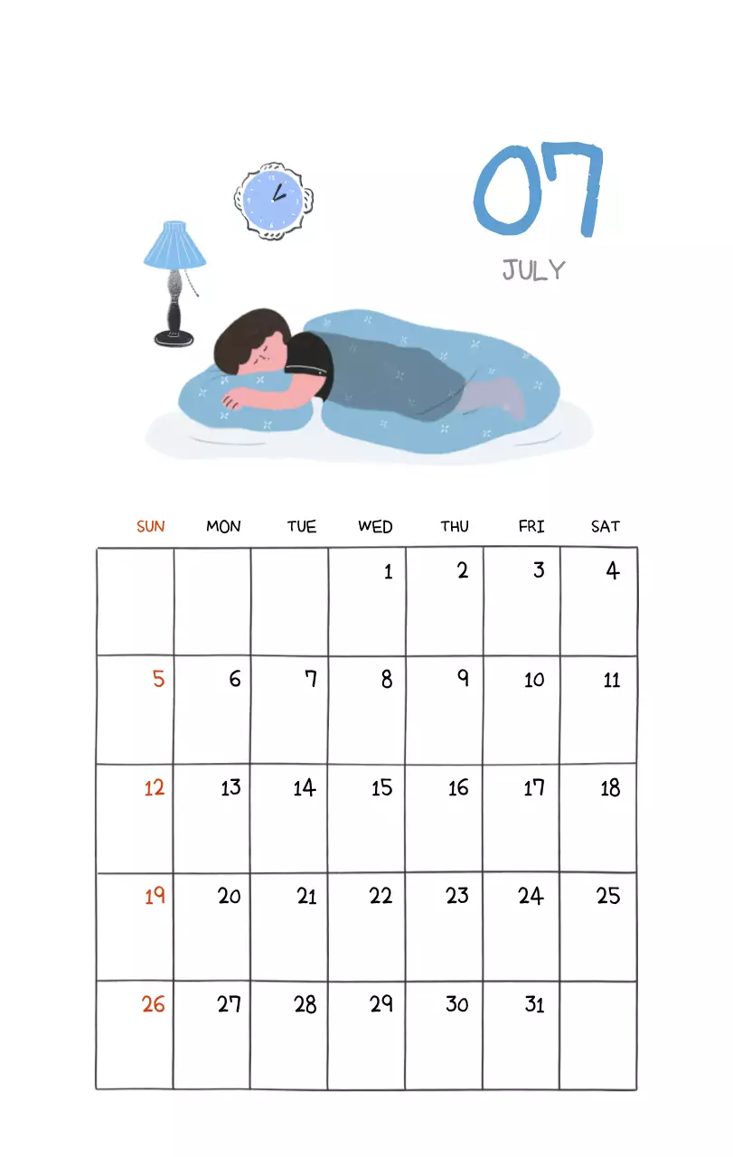 알록달록한 귀여운 일상 일러스트 컨셉