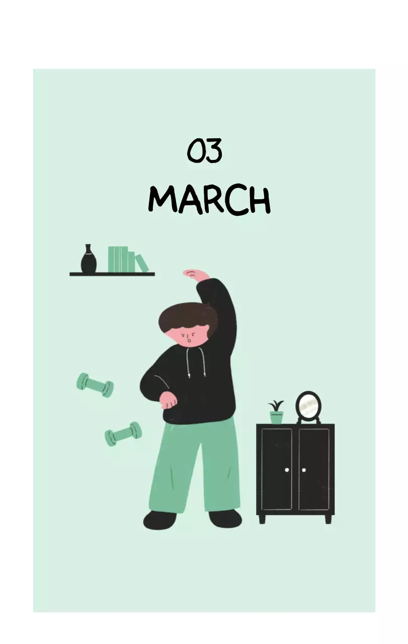 알록달록한 귀여운 일상 일러스트 컨셉