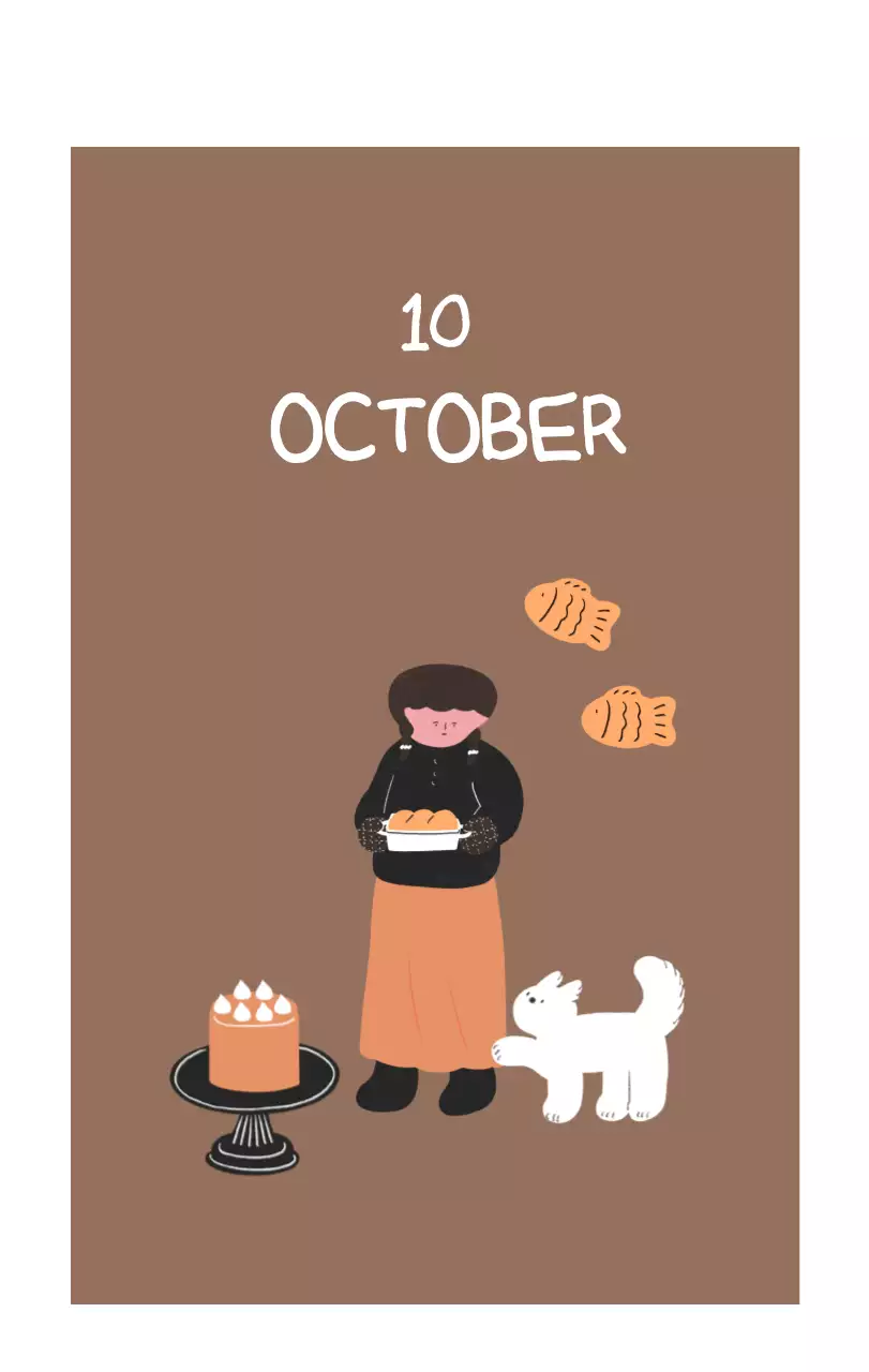 알록달록한 귀여운 일상 일러스트 컨셉