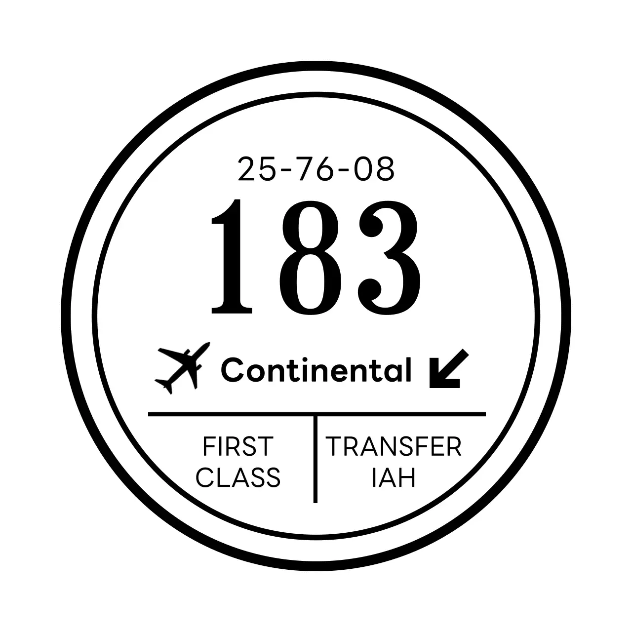 비행기 일러스트가 있는 클래식한 느낌의 여행사