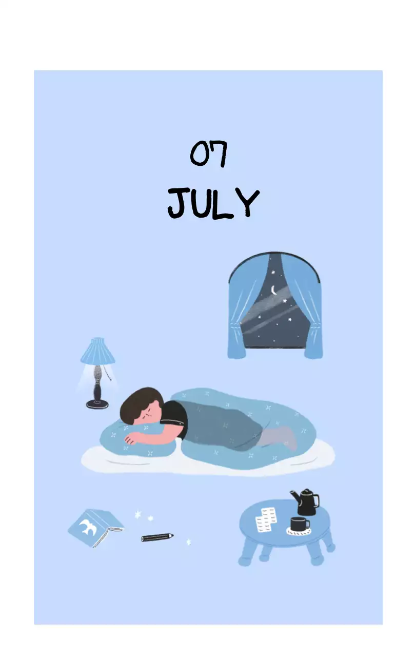 알록달록한 귀여운 일상 일러스트 컨셉