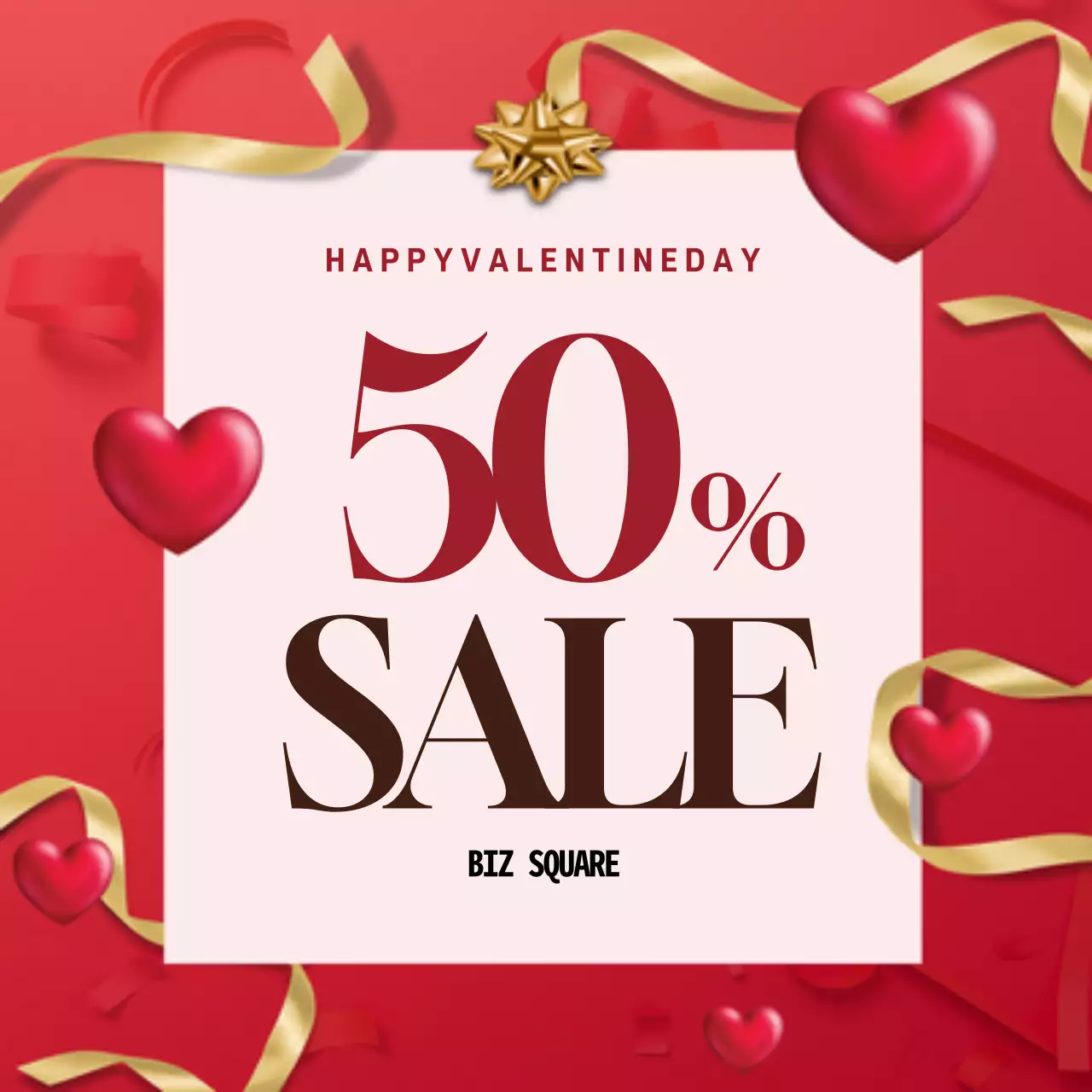 赤 オシャレ セール ポスター ウェブバナー