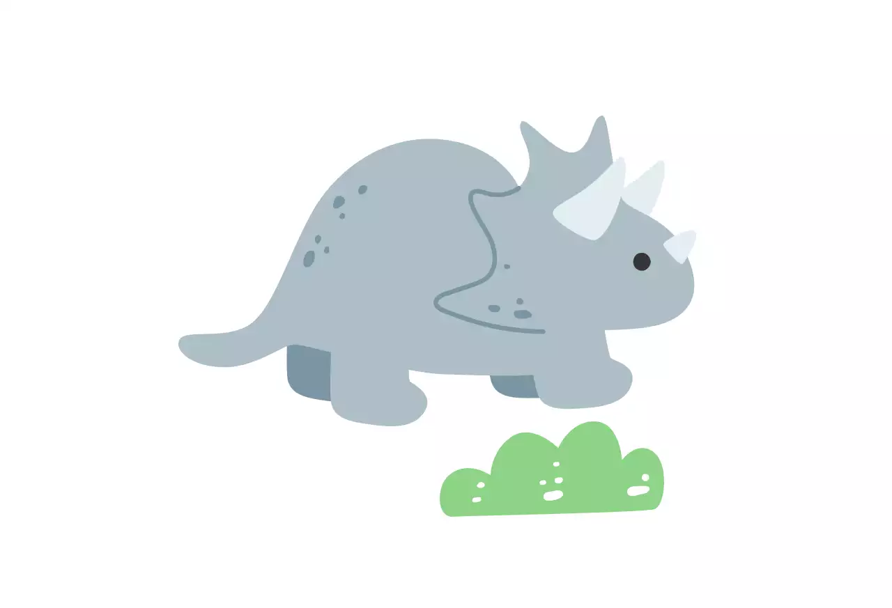 플랫한 일러스트의 귀엽고 컬러풀한 키즈카페