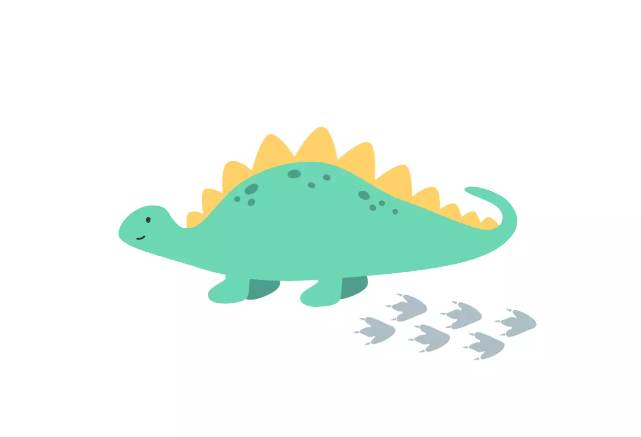 플랫한 일러스트의 귀엽고 컬러풀한 키즈카페