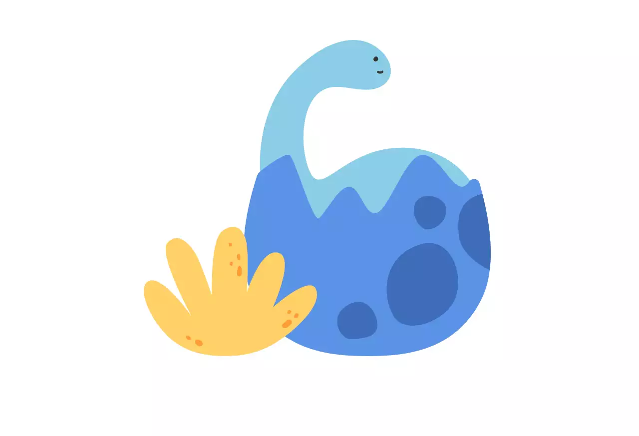 플랫한 일러스트의 귀엽고 컬러풀한 키즈카페