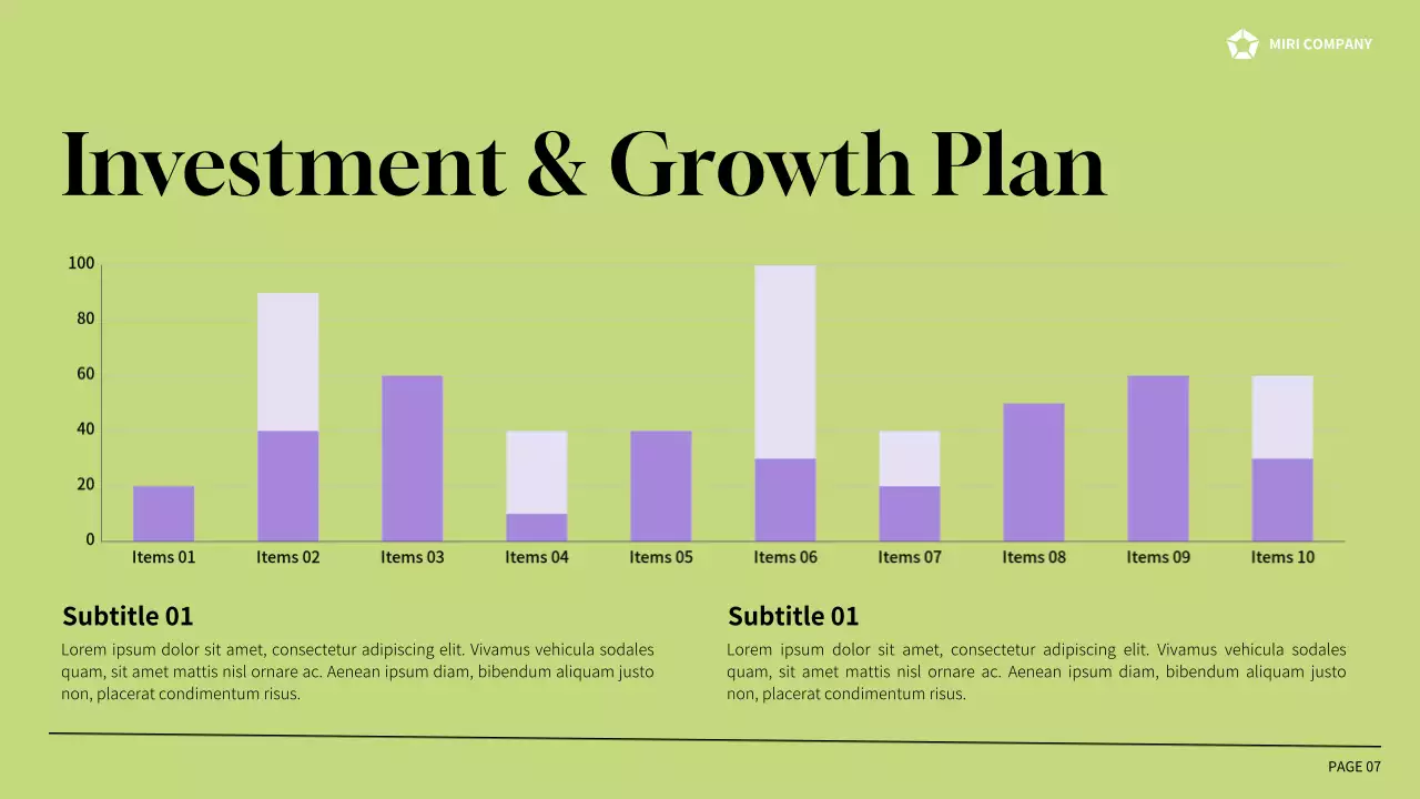 Purple Professional Business Report Presentation
