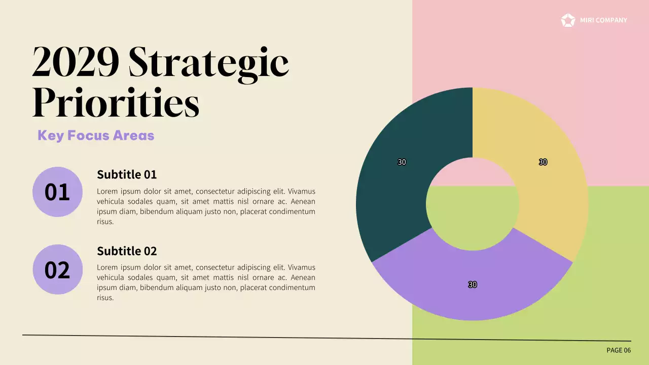 Purple Professional Business Report Presentation