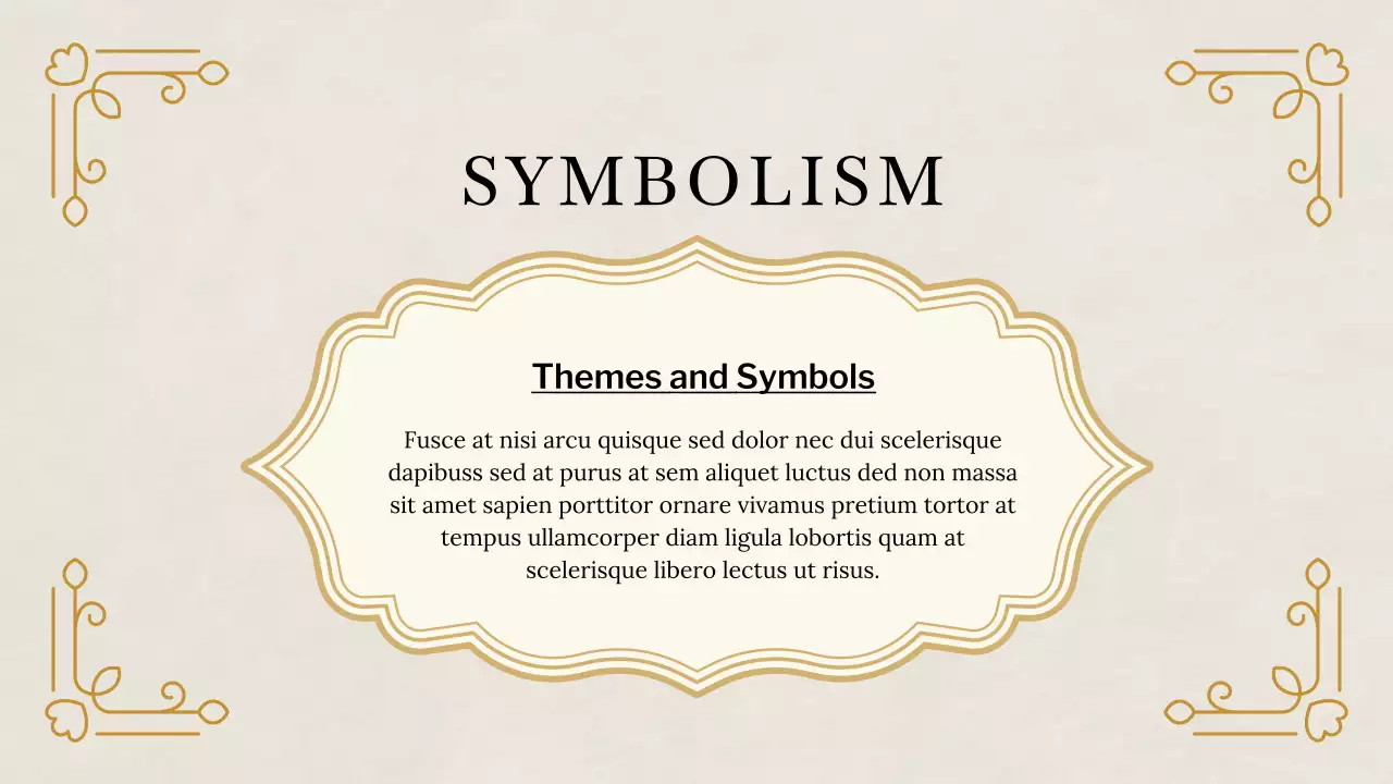 Beige Classic Historical Literature Lecture Presentation