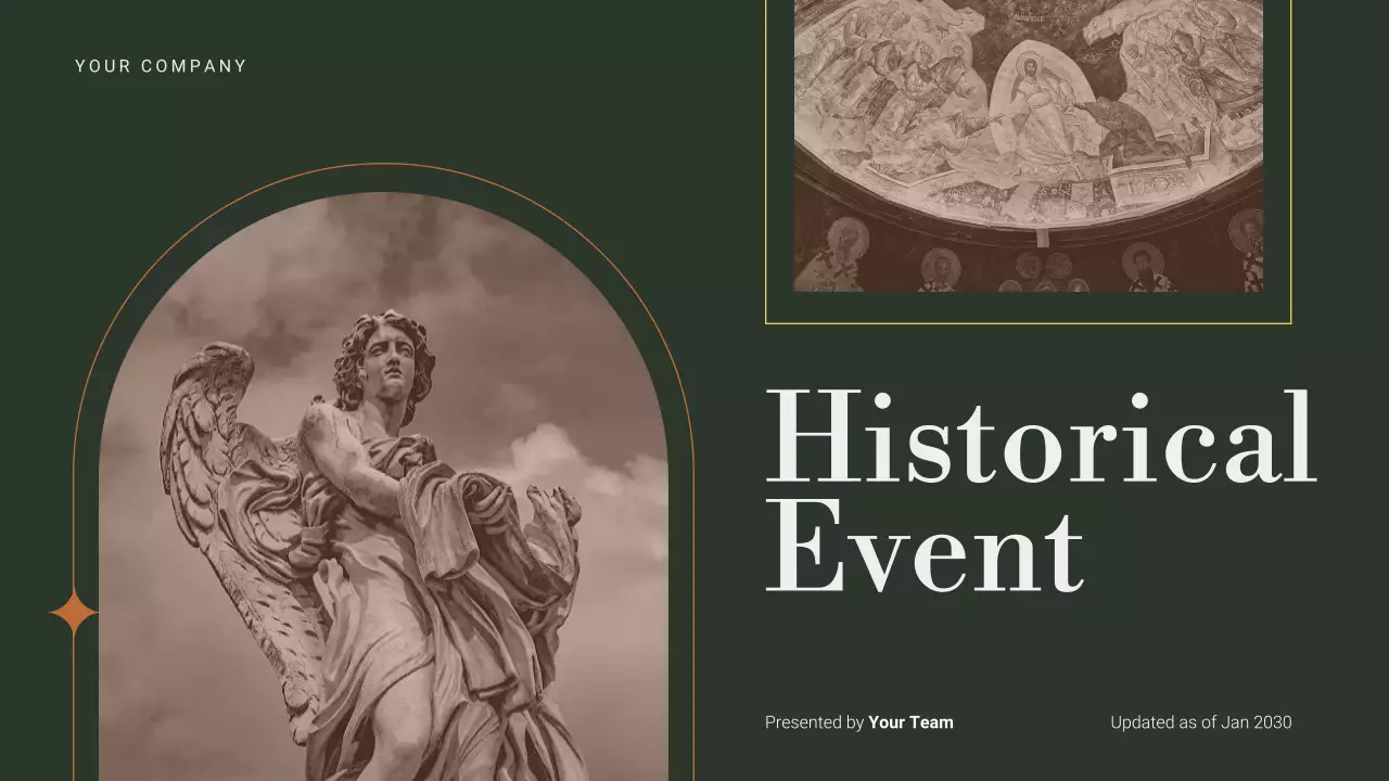 Green Vintage Historical Event Class Presentation