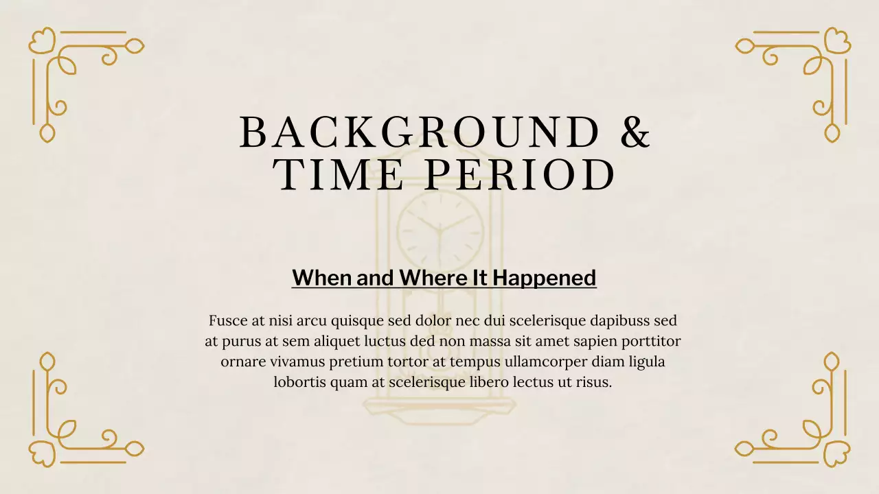 Beige Classic Historical Literature Lecture Presentation