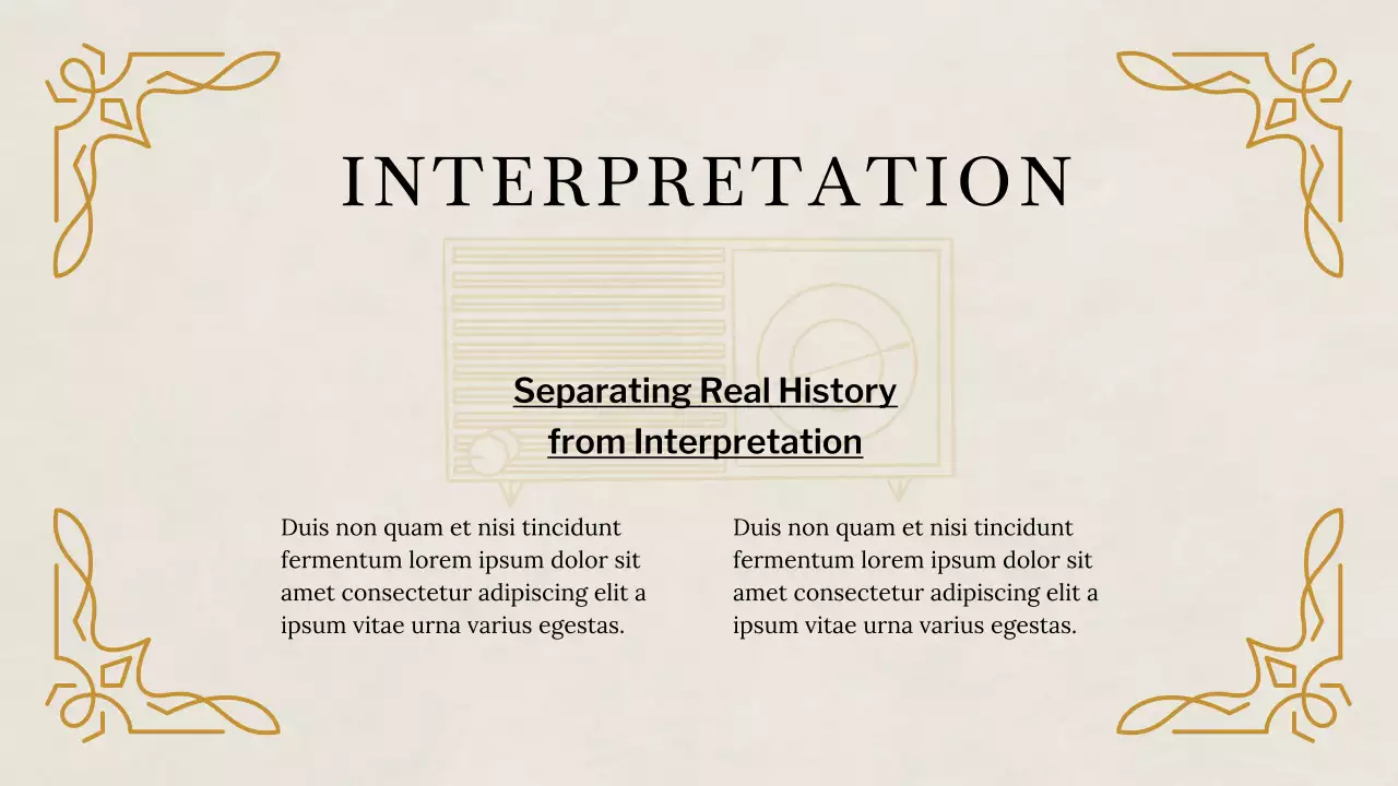 Beige Classic Historical Literature Lecture Presentation