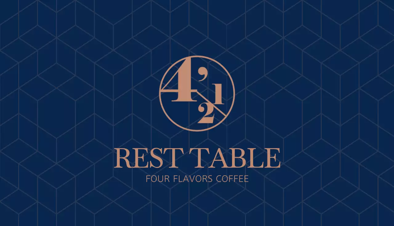 ベージュ シンプル コーヒー シール 名刺