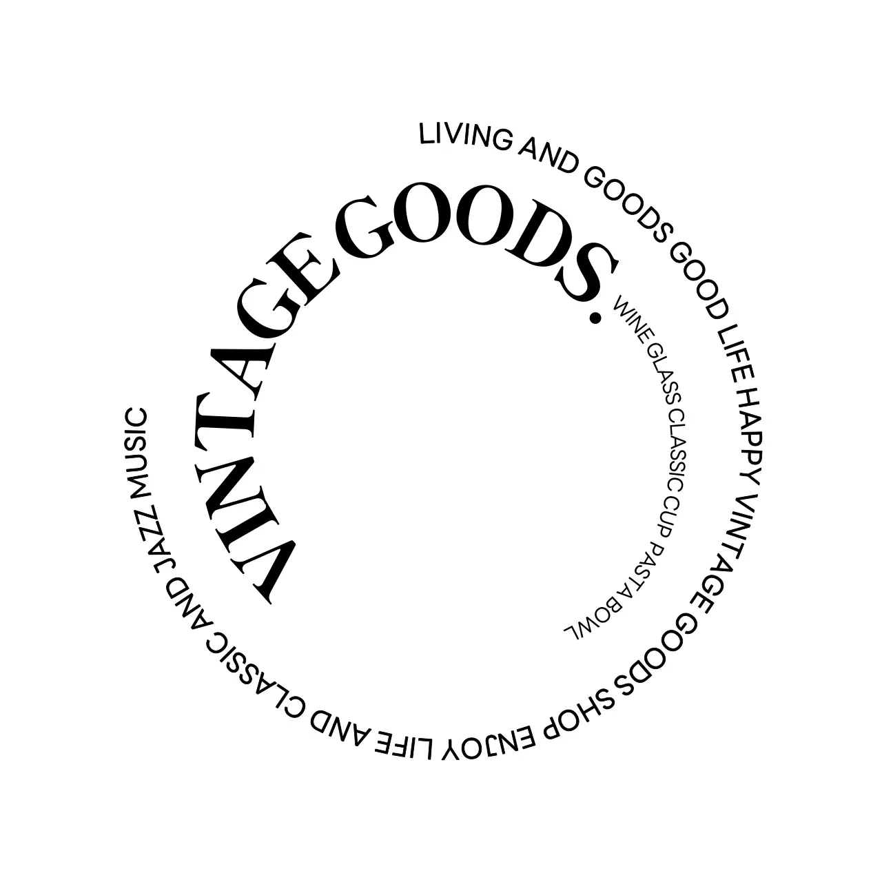 세리프체의 곡선 텍스트를 활용한 고급스럽고 심플한 느낌의 리빙 브랜드