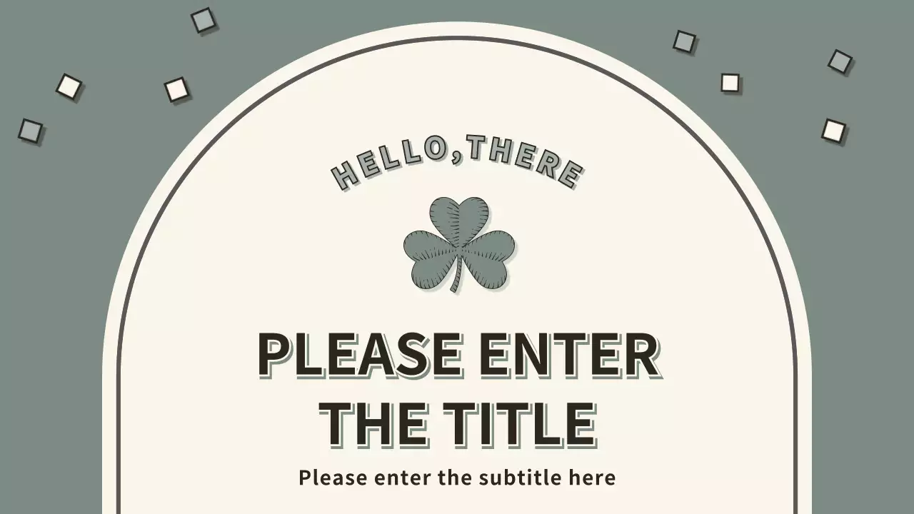 緑 シンプル プラン プレゼンテーション