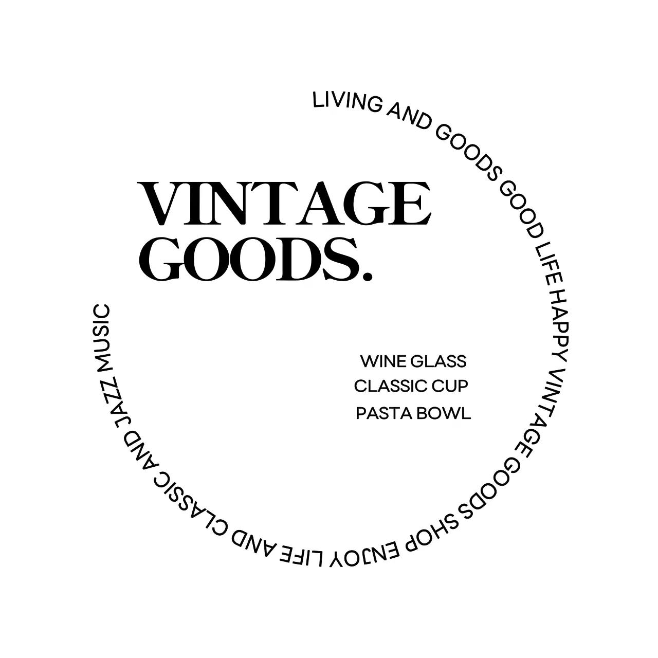 세리프체의 곡선 텍스트를 활용한 고급스럽고 심플한 느낌의 리빙 브랜드