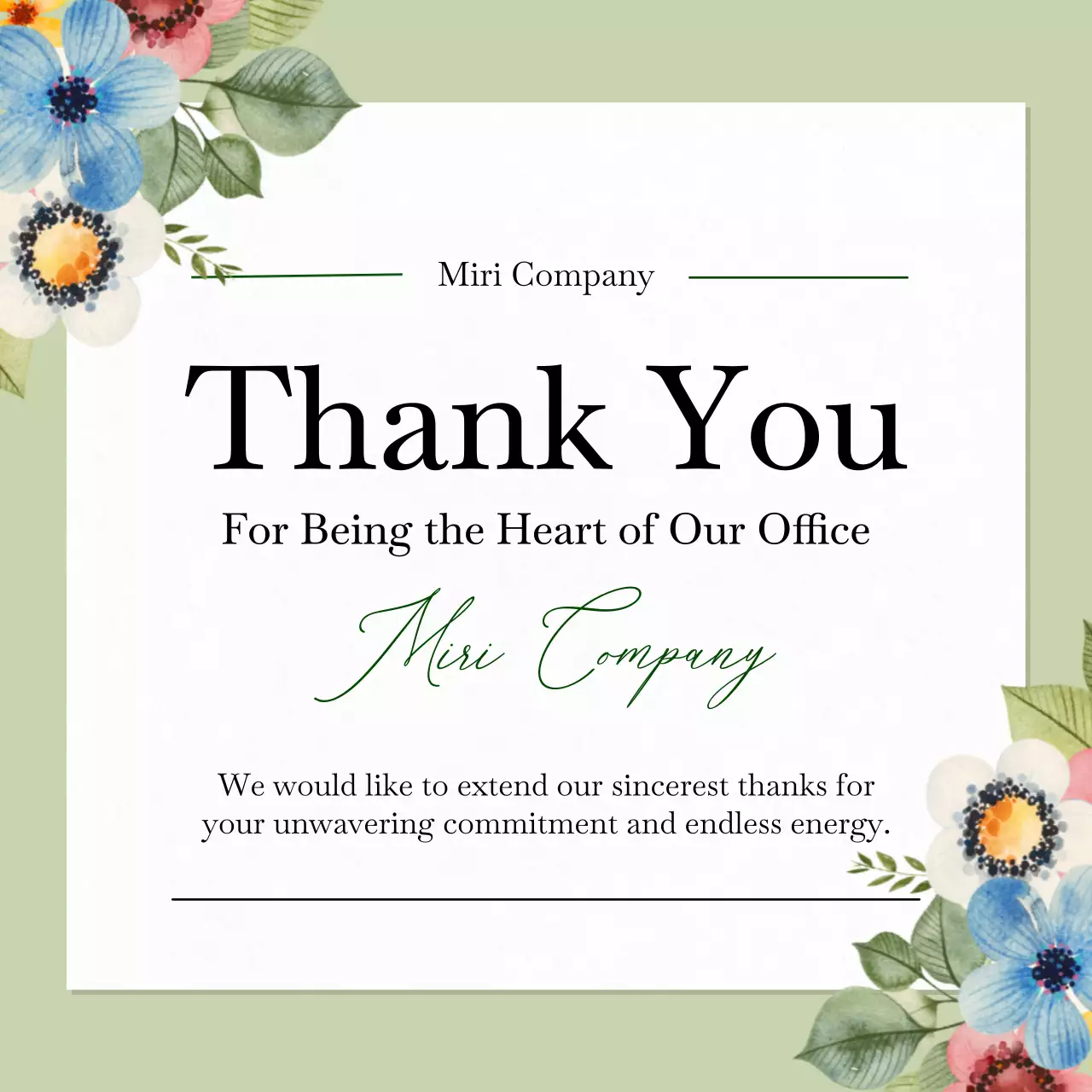 Green Elegant Celebration Invitation Social Media Post