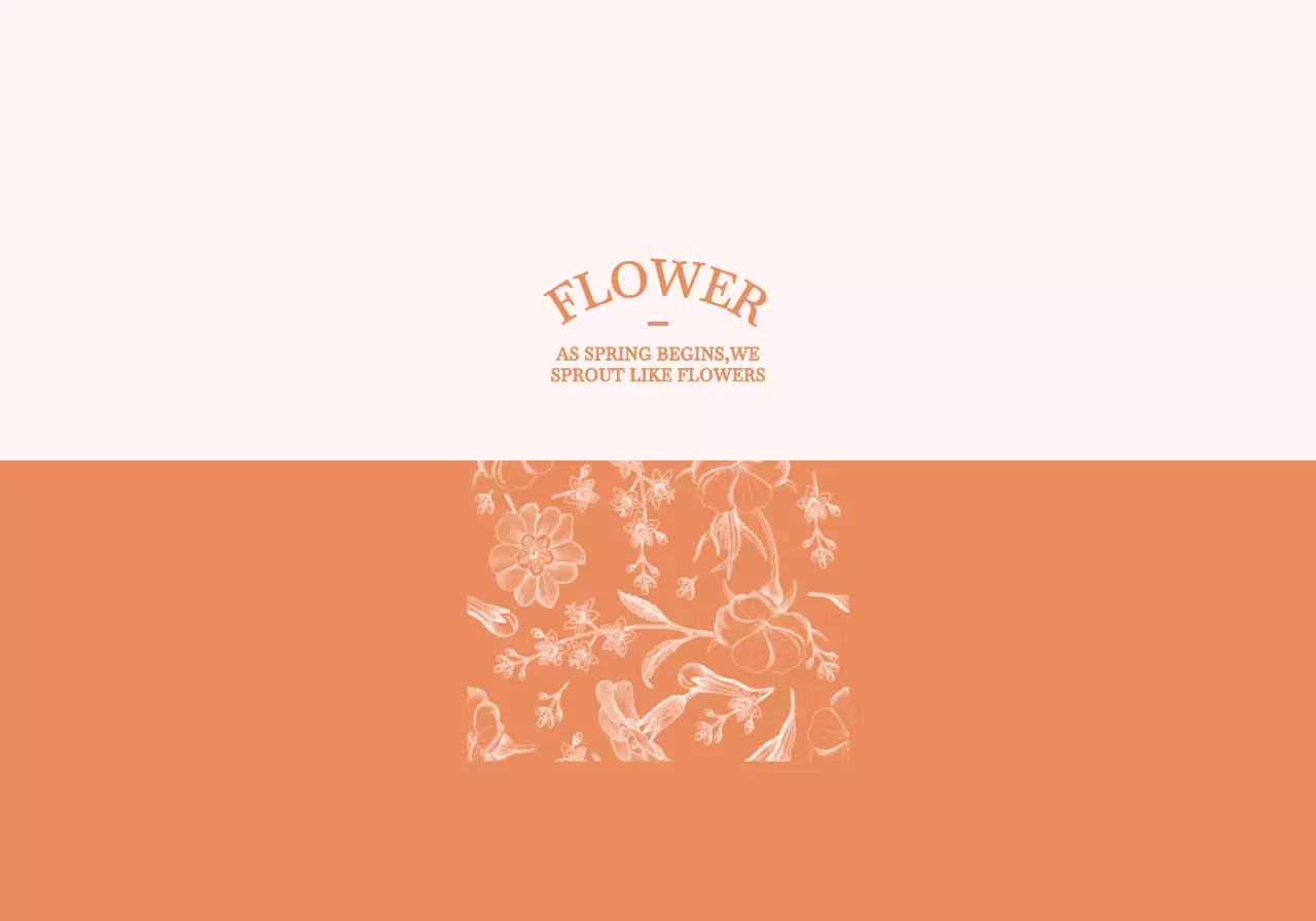 다채롭고 화사한 컬러의 감성적인 꽃과 잎 일러스트 패턴 스타일 개인 굿즈용