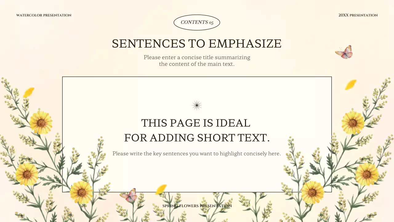 Beige Elegant Flower Template Presentation