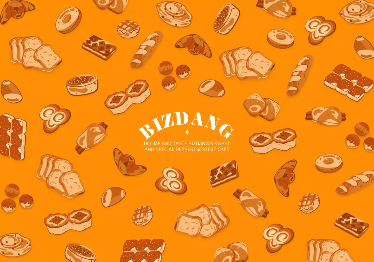 갈색 심플 디저트 광고