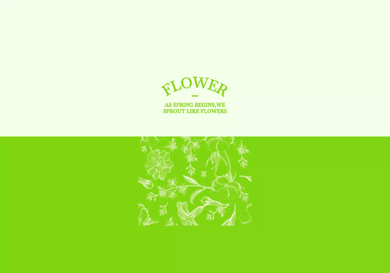 다채롭고 화사한 컬러의 감성적인 꽃과 잎 일러스트 패턴 스타일 개인 굿즈용