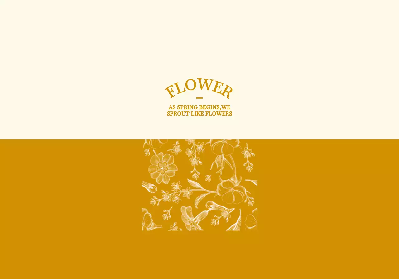 다채롭고 화사한 컬러의 감성적인 꽃과 잎 일러스트 패턴 스타일 개인 굿즈용