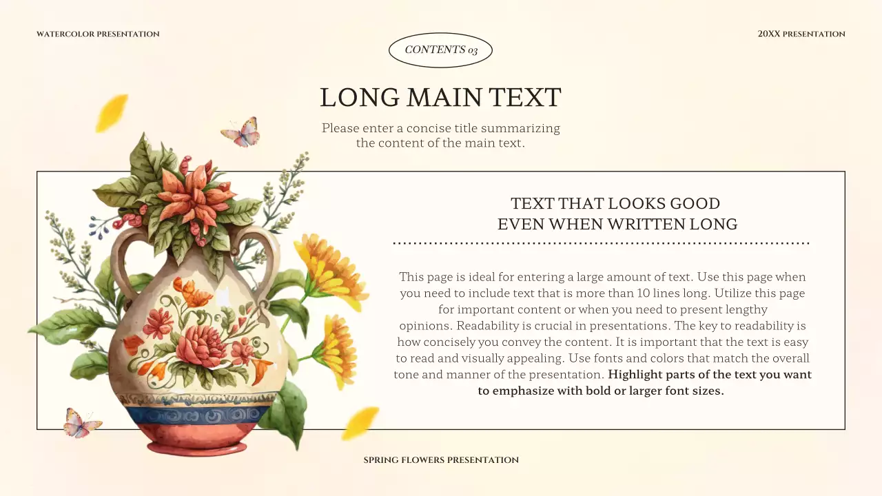 Beige Elegant Flower Template Presentation