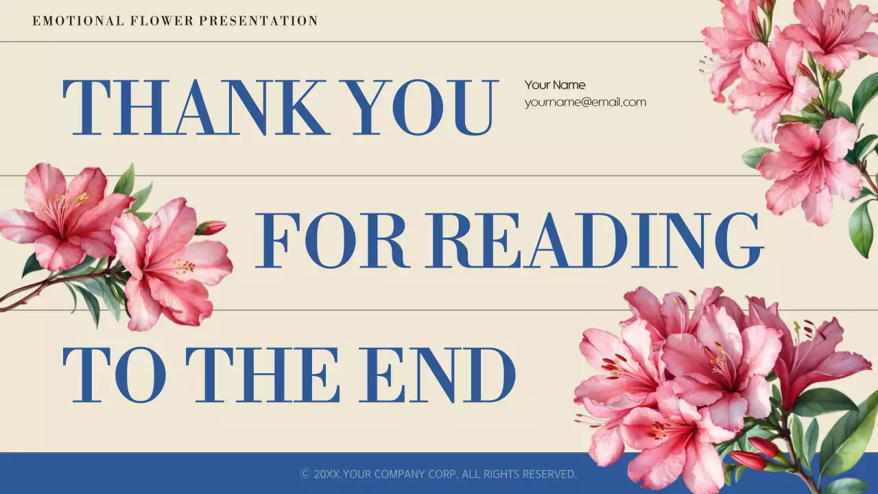 Pink Elegant Flower Presentation