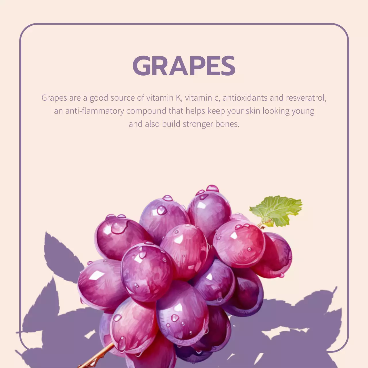 Orange Vintage Fruits Promotion Social Media Post