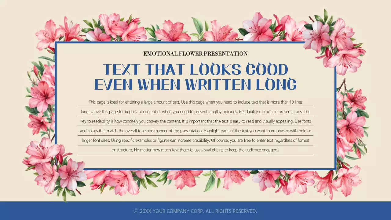 Pink Elegant Flower Presentation