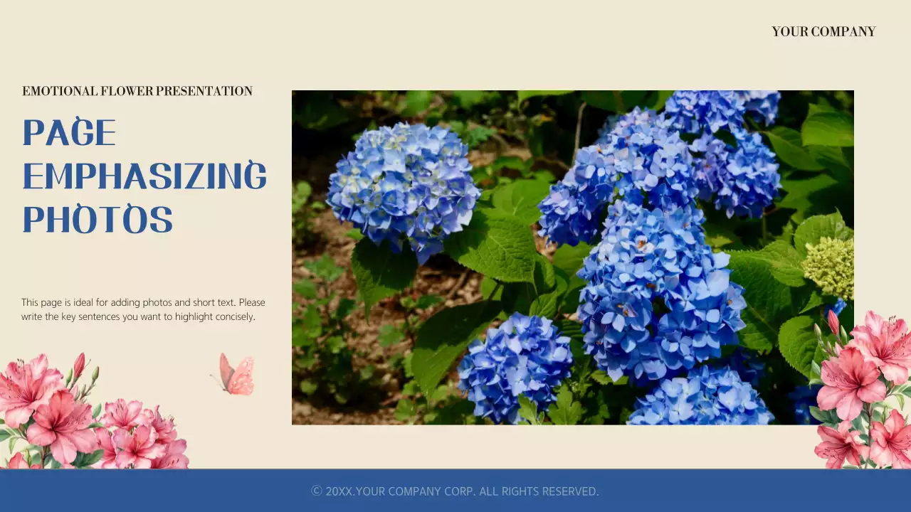 Pink Elegant Flower Presentation