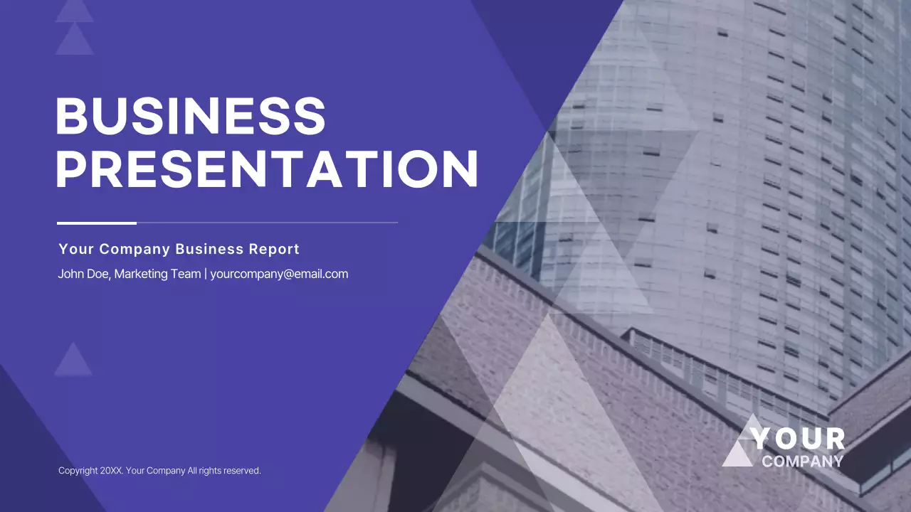 Purple Modern Business Presentation