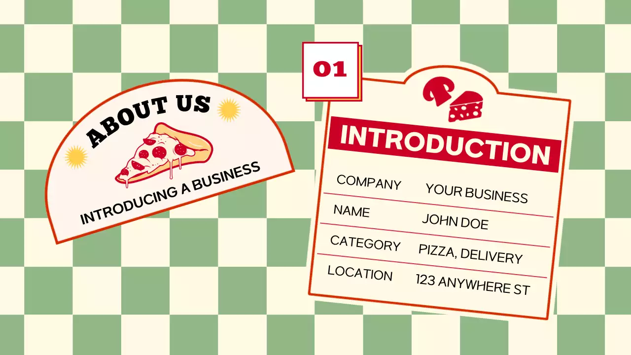 레드 빈티지 피자 사업 계획 프레젠테이션