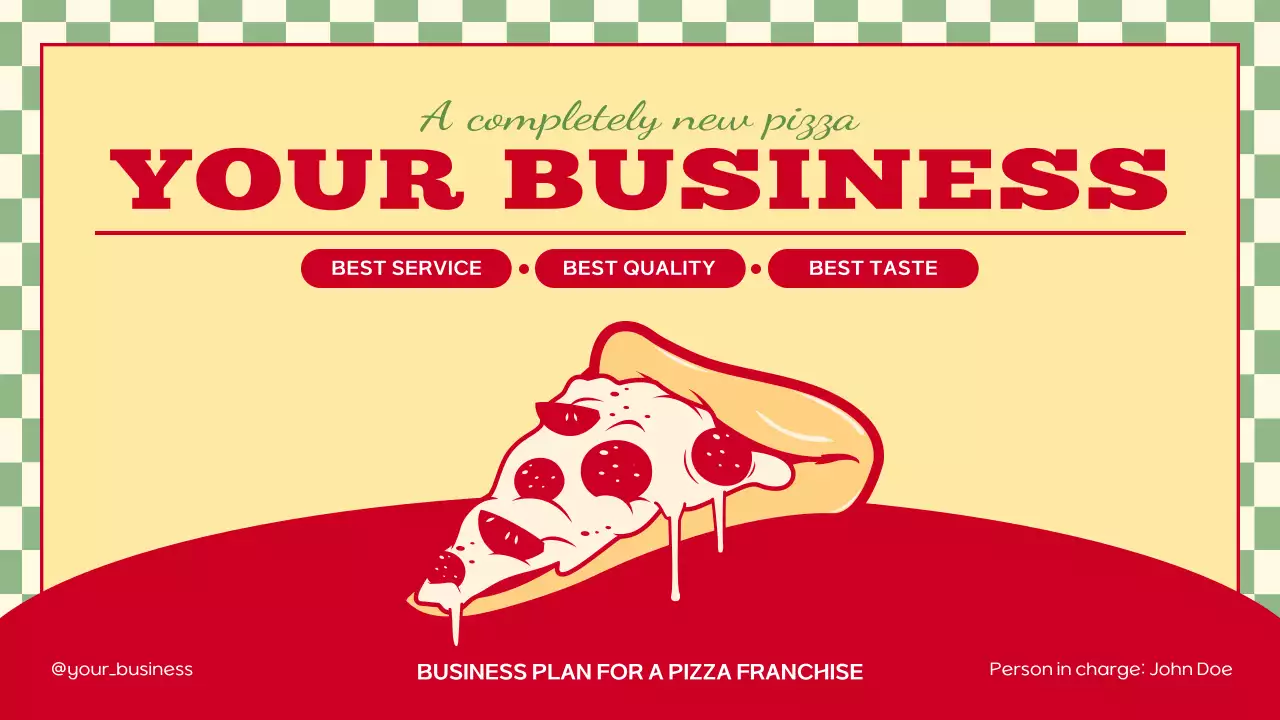 레드 빈티지 피자 사업 계획 프레젠테이션