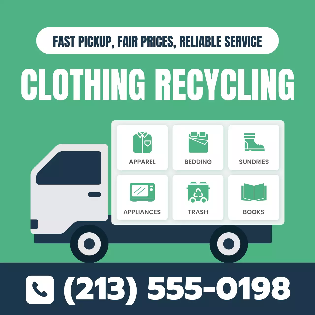 green modern recycling promotion