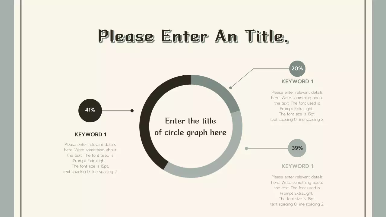 Vintage presentation in khaki and cream