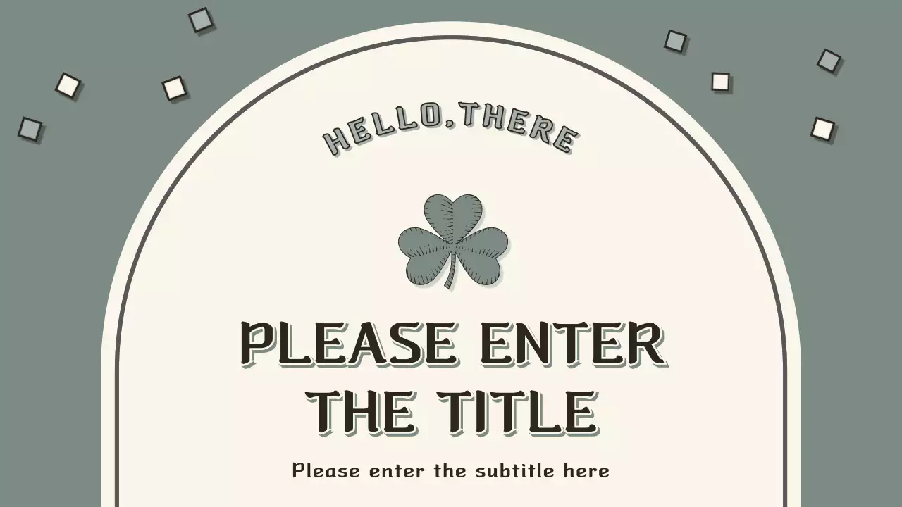 Vintage presentation in khaki and cream