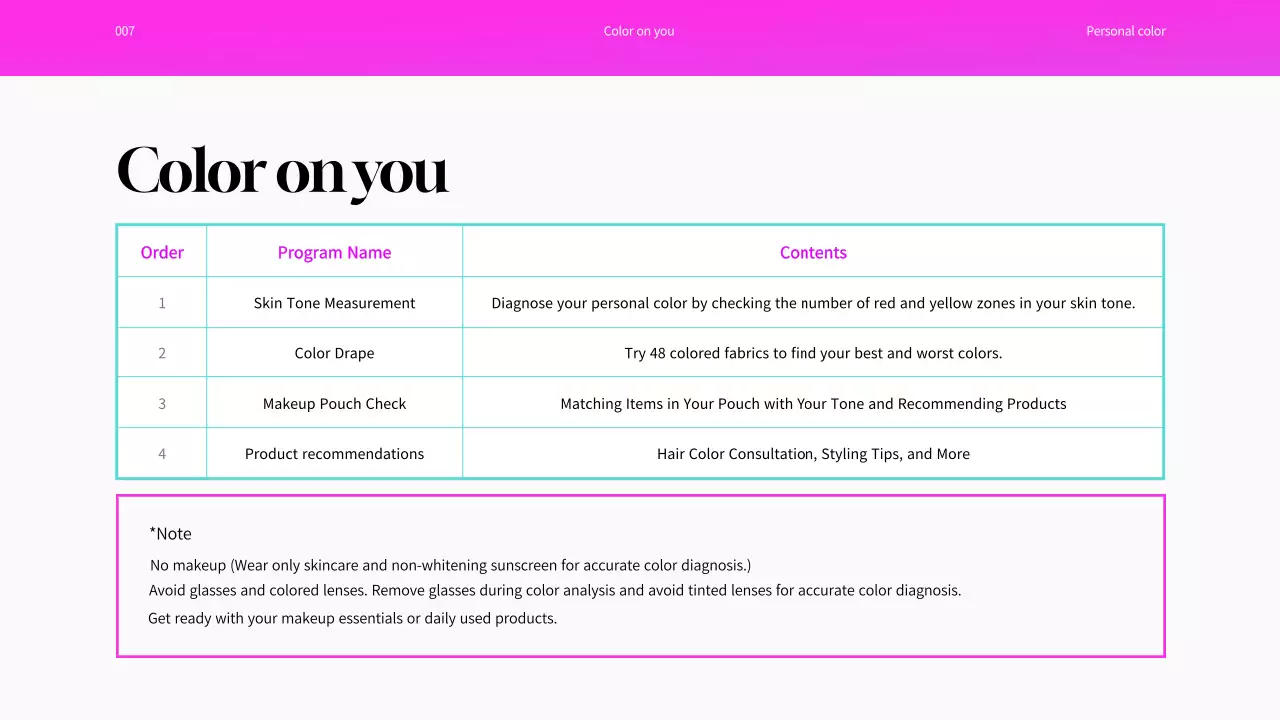 Rainbow Modern Color Guide Presentation