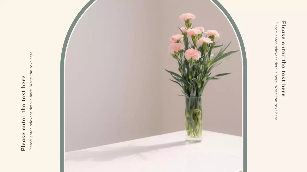 Vintage presentation in khaki and cream