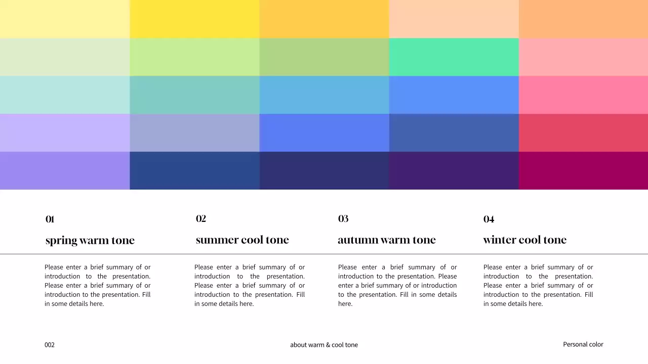 Rainbow Modern Color Guide Presentation