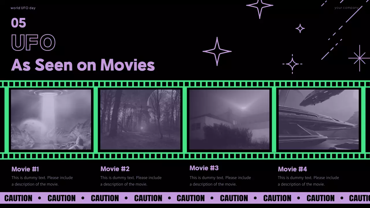 Black Modern Ufo Event Presentation