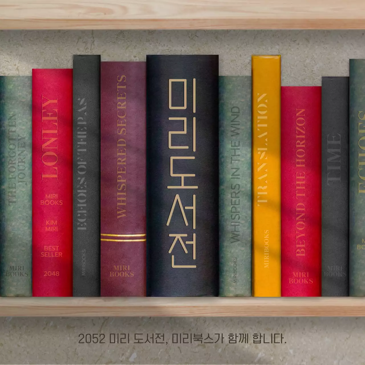 베이지색과 검정색의 도서전 참가 안내