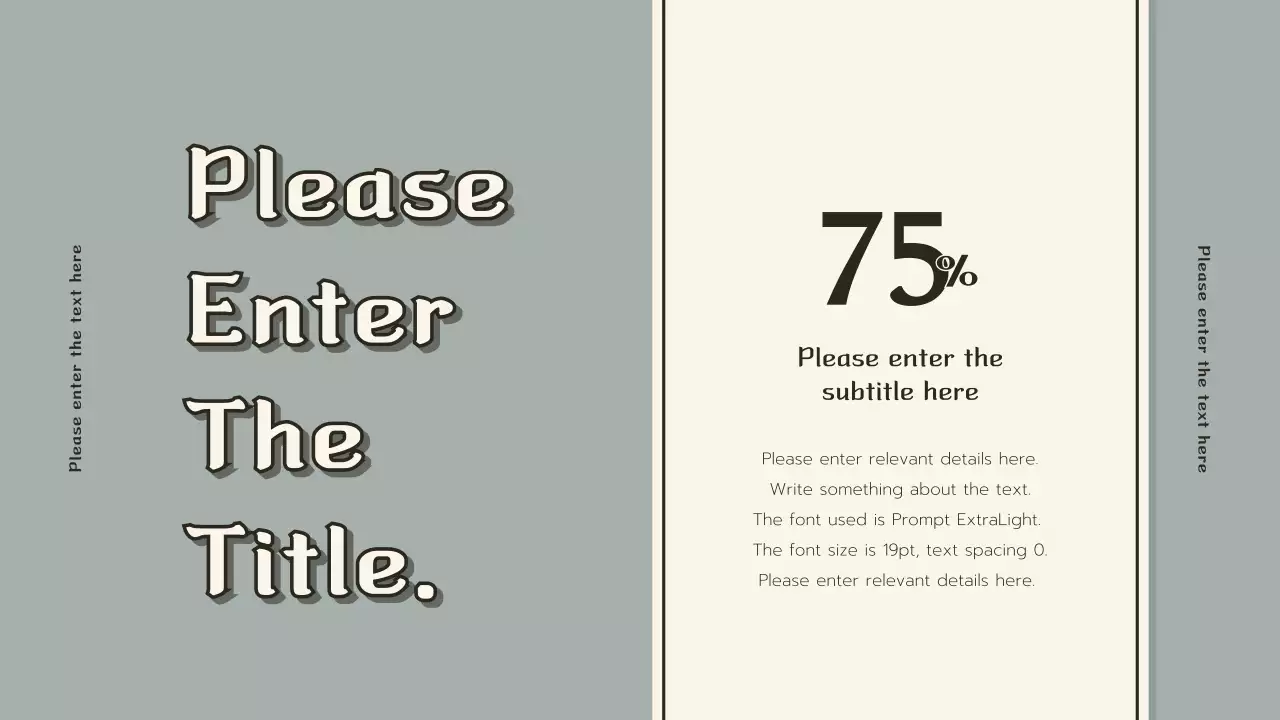 Vintage presentation in khaki and cream