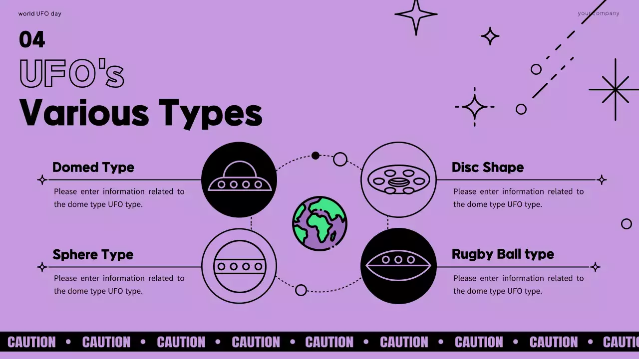 Black Modern Ufo Event Presentation