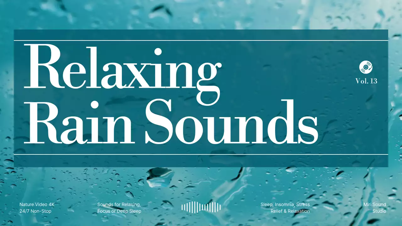 파란색의 비내리는 이미지의 잠잘 때 듣기 좋은 플레이리스트