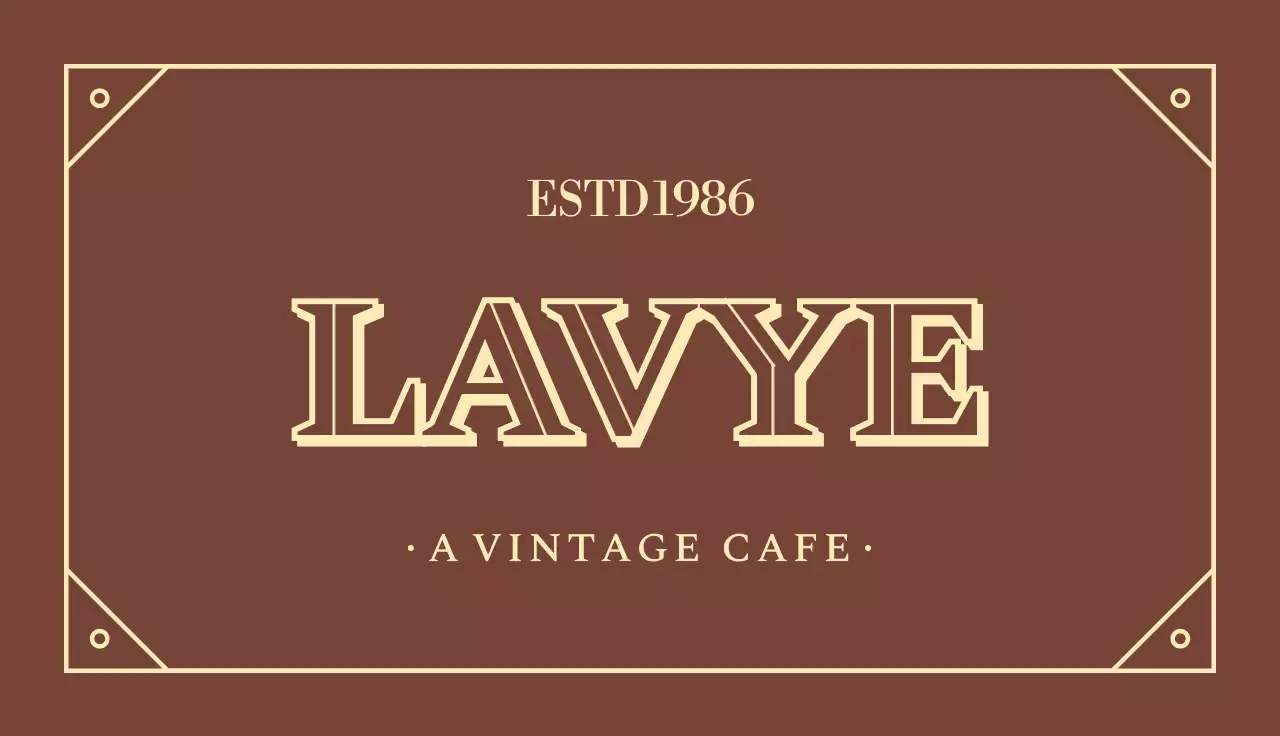 빈티지 클래식 느낌의 카페 오픈이벤트 복권