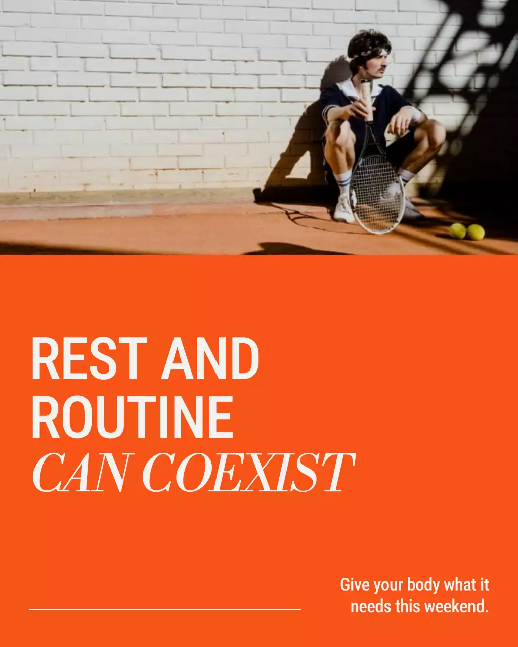 Lilac and Orange Clean Modern Labor Day Wellness and Fitness Tips Instagram Post