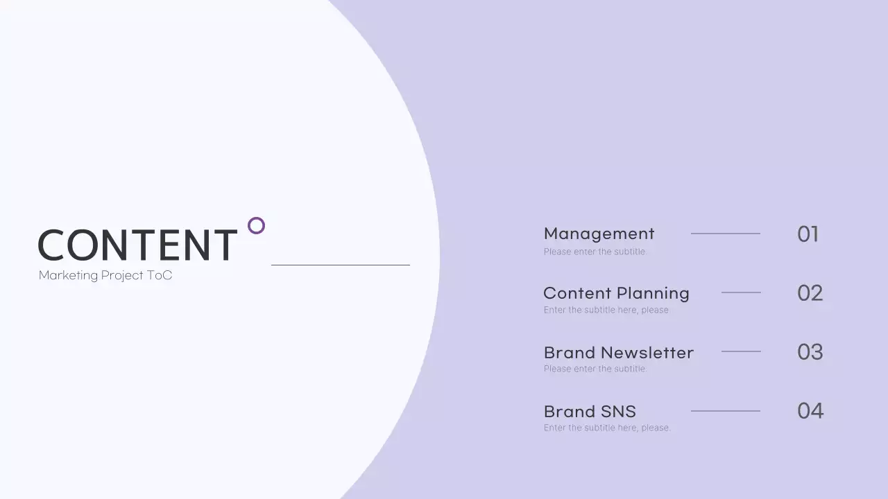 A clean marketing design portfolio